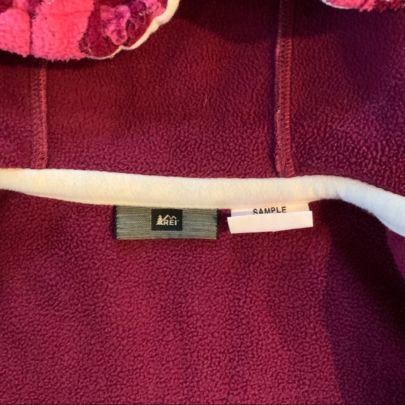 REI infant pink jacquard fleece jacket - Picture 7 of 7